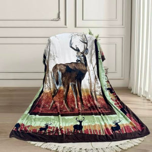 CityLux Linen Super Soft Comfy Animal Printed Throw Blanket