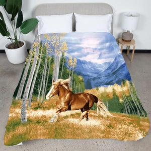 CityLux Linen Super Soft Comfy Animal Printed Throw Blanket