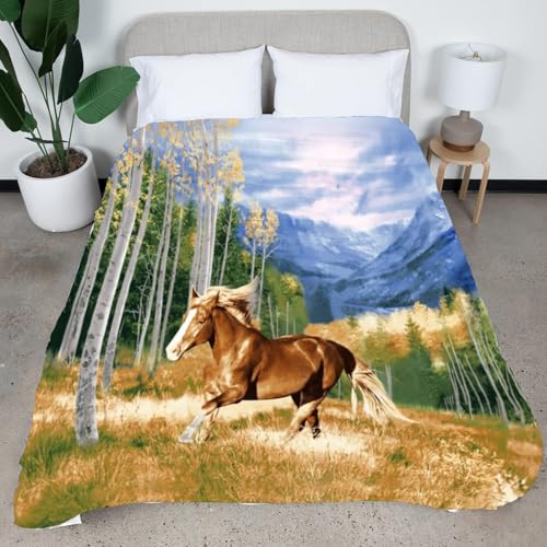 CityLux Linen Super Soft Comfy Animal Printed Throw Blanket