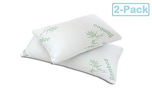 2pc Bamboo Pillow Shredded Memory Foam