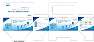 All American Collection Non-Woven Disposable Non-Surgical Face Masks for Social Distancing for Personal Business Use Box of 50