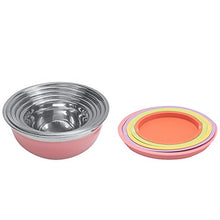 Load image into Gallery viewer, New Home Deal 21 Piece Mixing/ Salad Colored Stainless Steel Bowl Set with Matching Lids